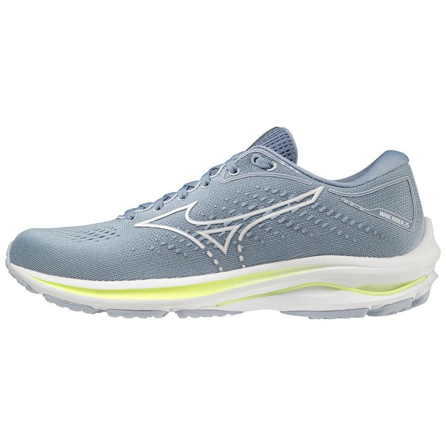 Mizuno Womens Wave Rider 25 Running Shoes AmparoBlue/White/Dcobalt 2/4