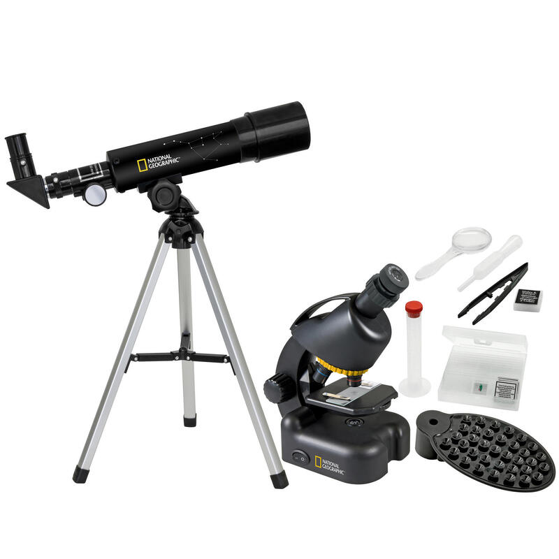 Conjunto de telescópios compactos + Microscópio NATIONAL GEOGRAPHIC