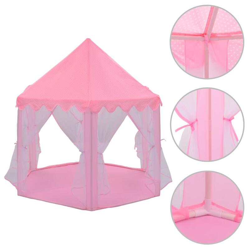 Tenda de brincar princesa rosa