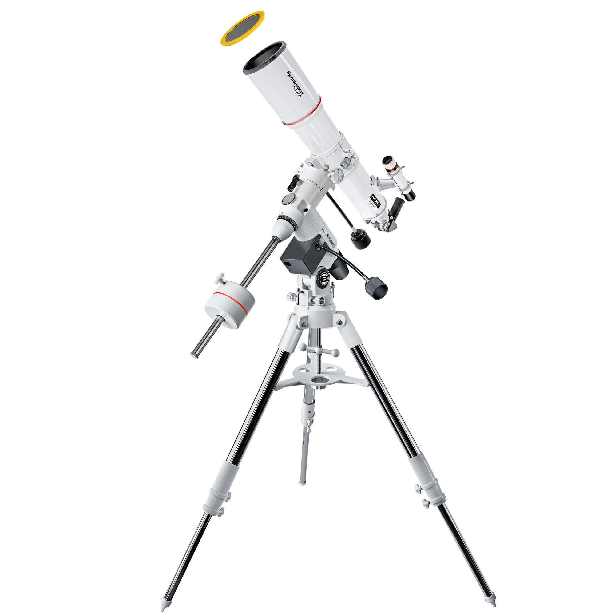 Tubo óptico bresser messier ar-90s/500 com montagem exos-2/eq-5