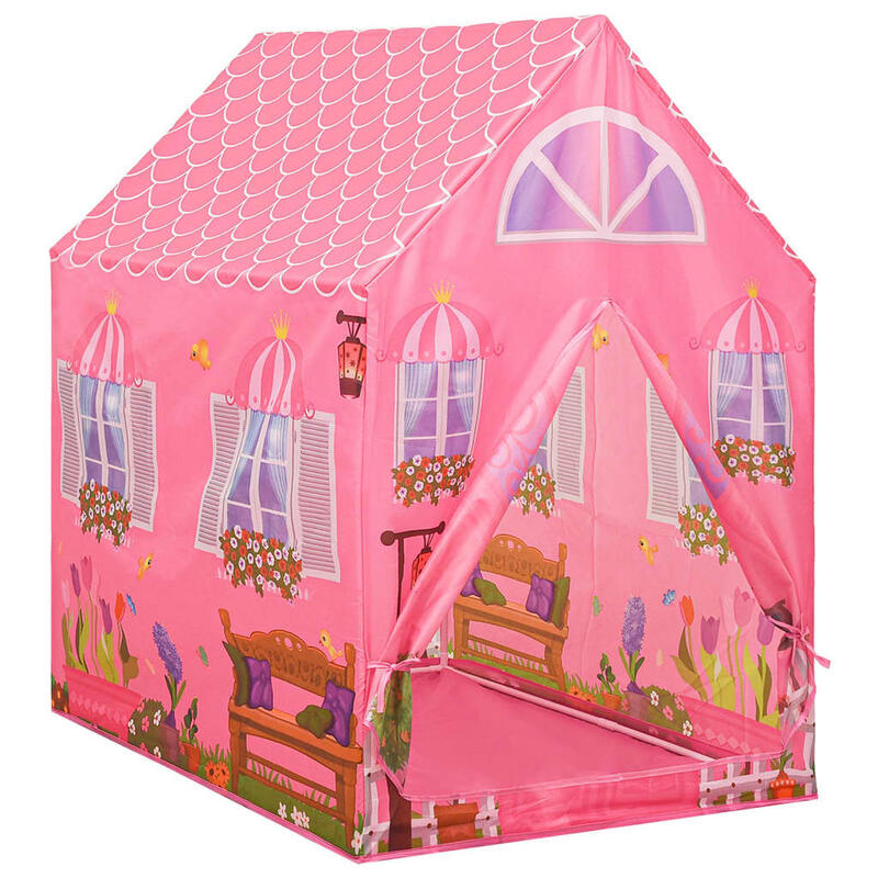 Tenda de brincar infantil 69x94x104 cm rosa