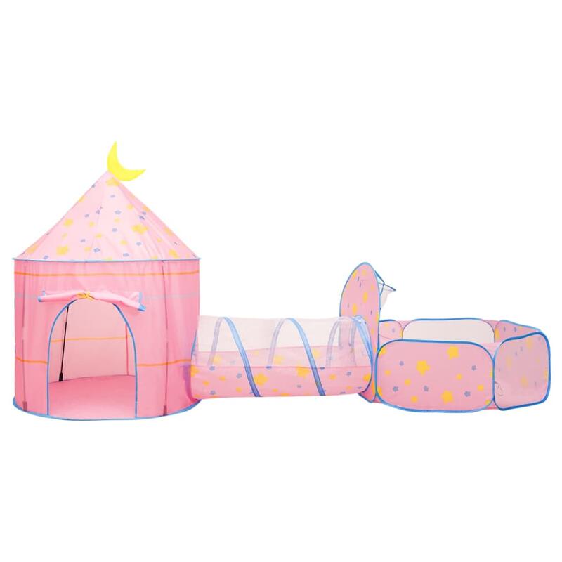 Tenda de brincar infantil 301x120x128 cm rosa