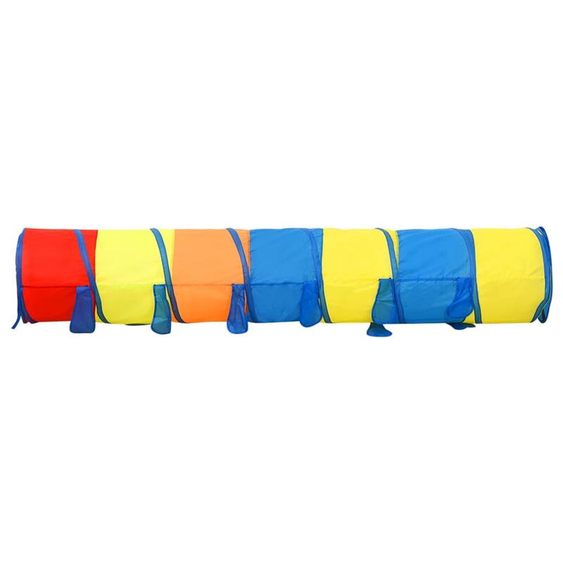 Túnel de brincar infantil c/ 250 bolas 245cm poliéster multicor