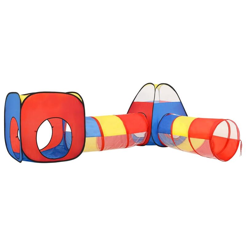 Tenda de brincar infantil com 250 bolas 190x264x90 cm multicor