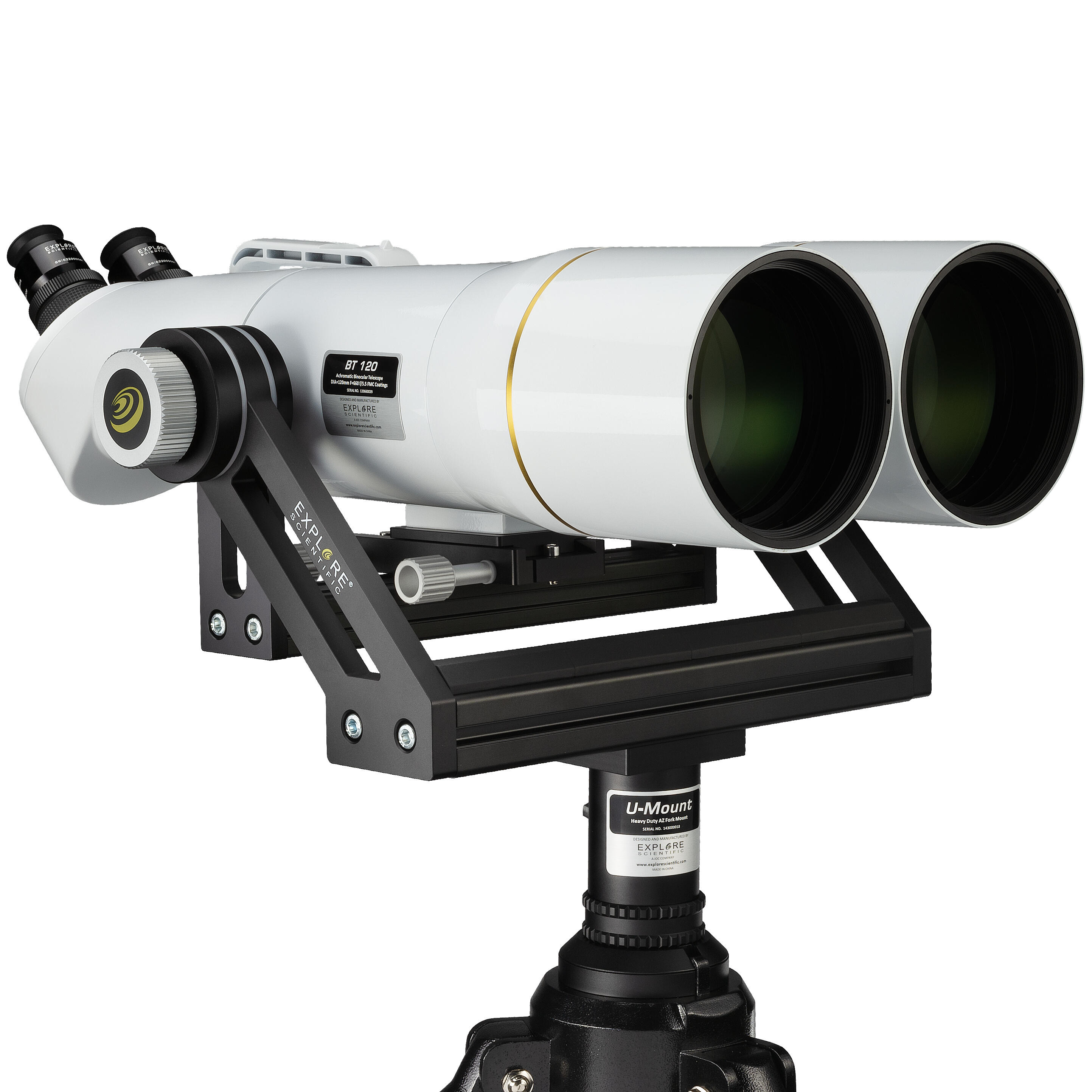 EXPLORE SCIENTIFIC BT-120 SF Giant Verrekijker met 62° LER Oculairen 20mm 5/6