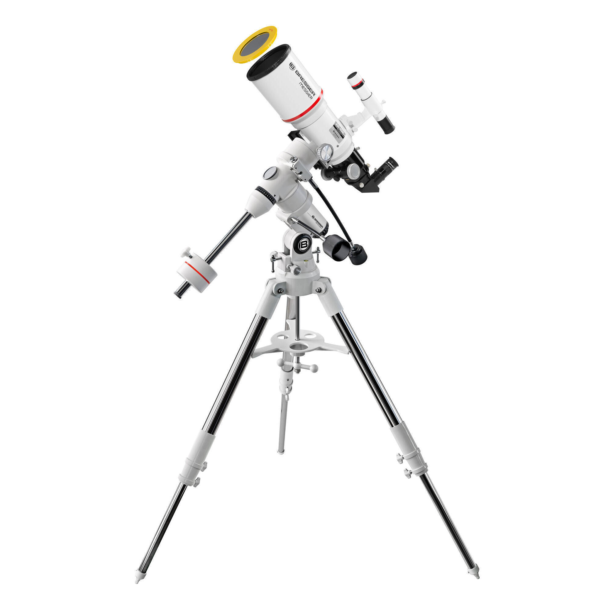 Telescópio bresser messier ar-102xs/460 exos-1/eq4