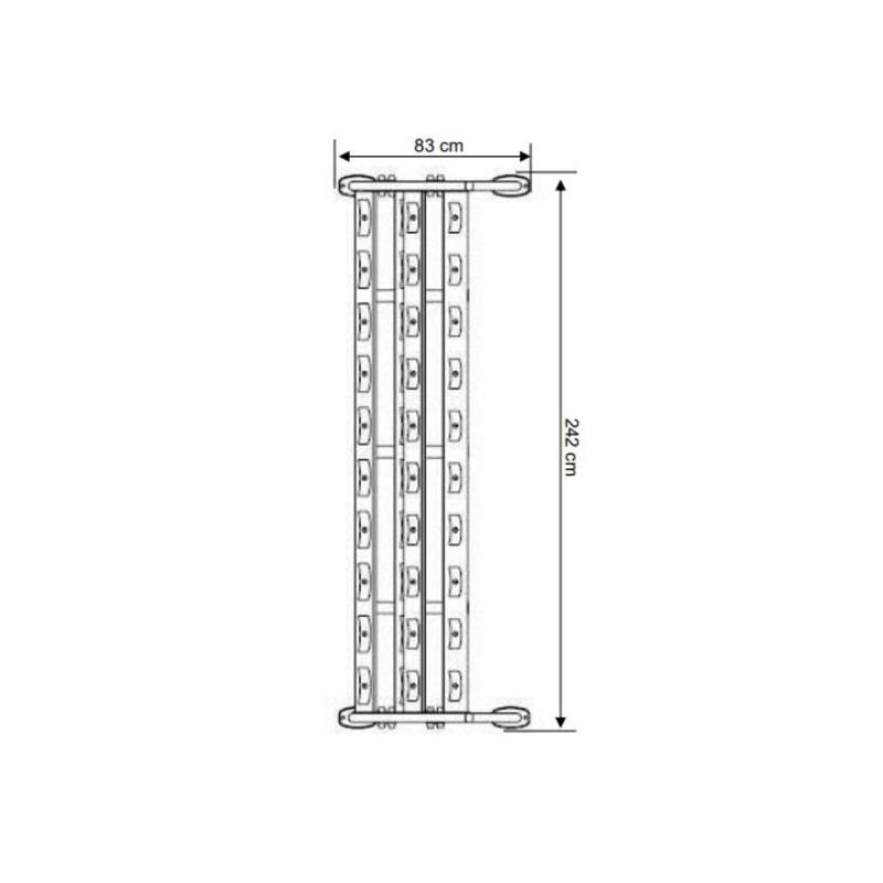 Support d'haltères à deux niveaux Steelflex NDR2