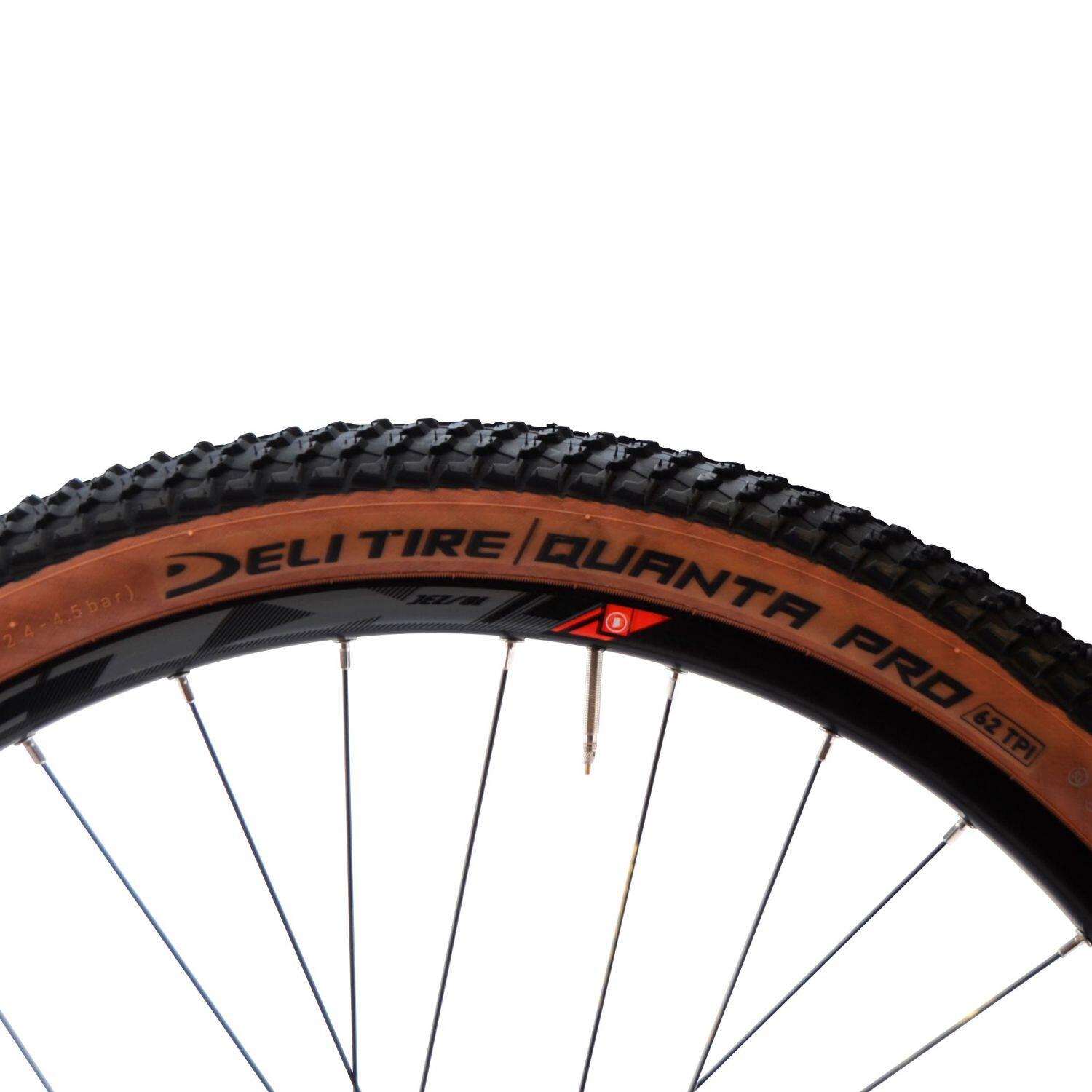 Pneu gravel 26x2.10 ts Deli quanta pro noir/marron tan sa-270 (54-559) 2/3