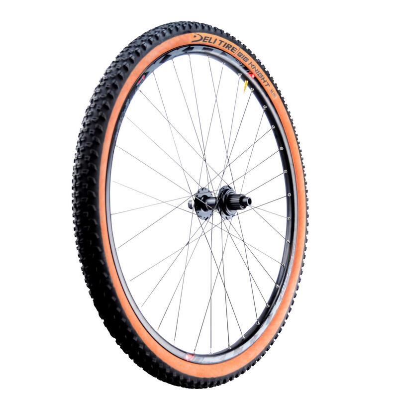 Pneu vtt 27.5x2.10 tr Deli big knight noir/marron tan sa-258 (54-584)