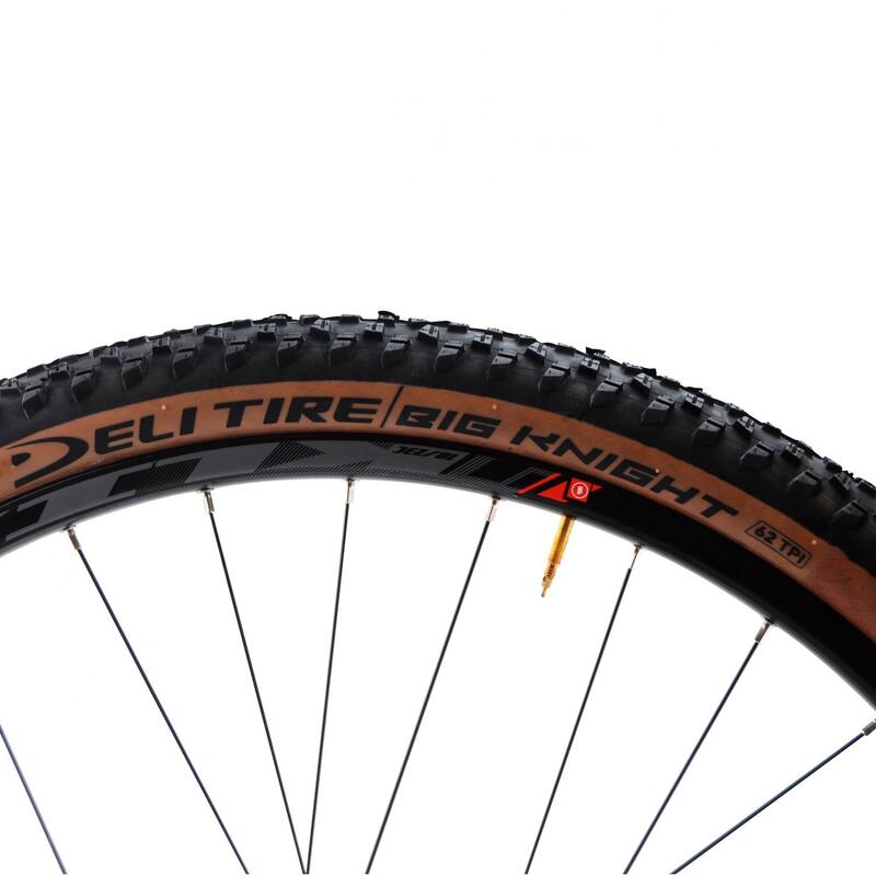 Pneu vtt 27.5x2.10 tr Deli big knight noir/marron tan sa-258 (54-584)