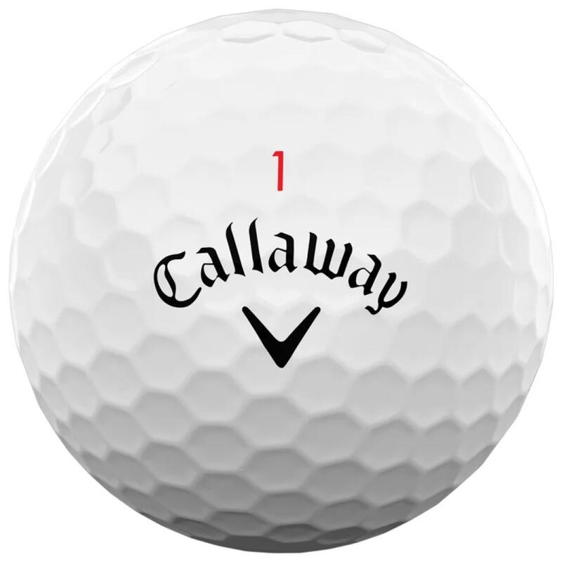 Caixa de 12 bolas de golfe Chrome Soft X Triple Track Novo Callaway