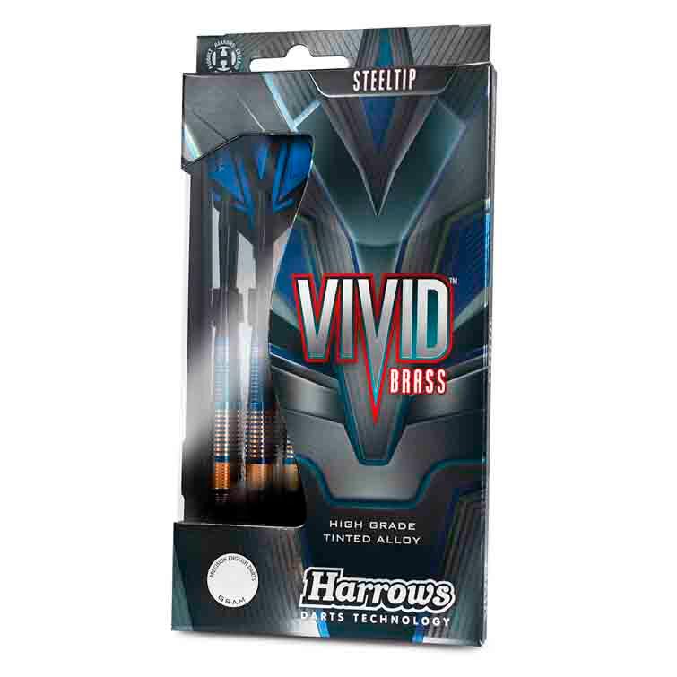Dardos Harrows Vivid Brass Blue 3/3