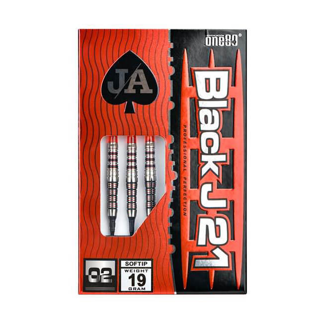 Dardos One80 Black J 21 02 Soft Tip 90% 19gr