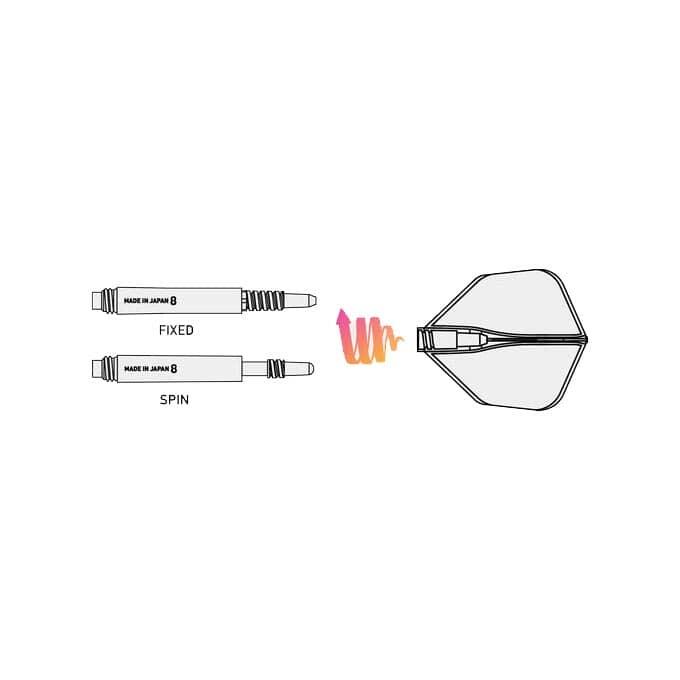 Target 8 Flight Slim Titanium Shafts Medium