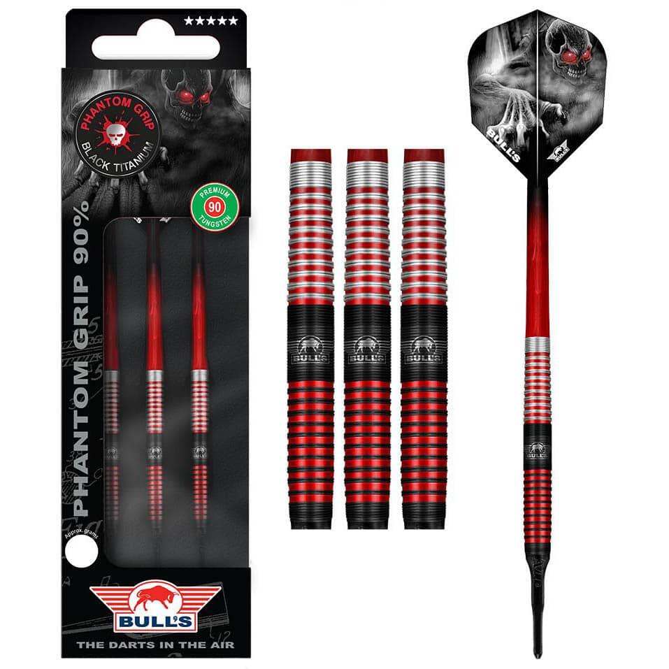 BULLS Phantom Grip Red 90% 22g Softdarts 3/5