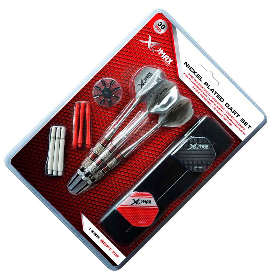 Fléchettes XQ Max 18 g pointe souple canon nickelé - set 30 pcs gris 3/7