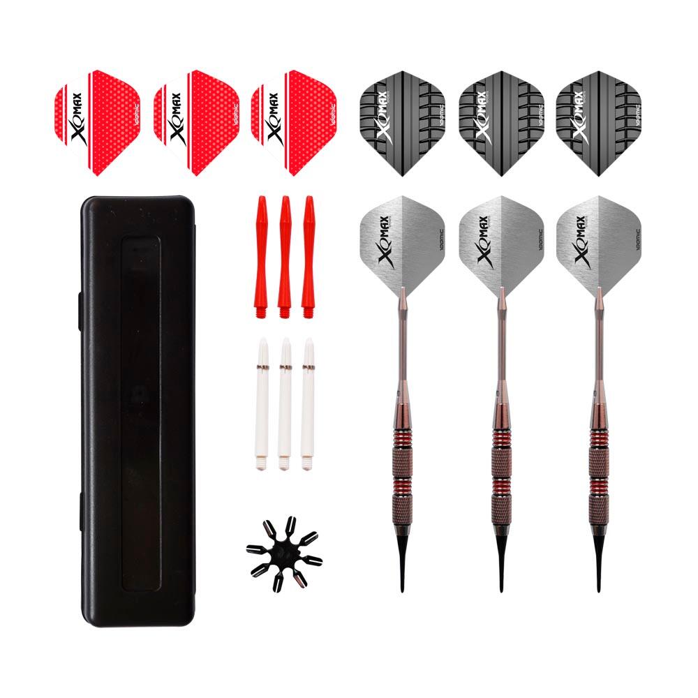 Fléchettes XQ Max 18 g pointe souple canon nickelé - set 30 pcs gris 2/7