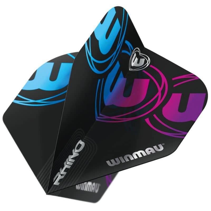 Plumas Winmau Rhino Black Blue Purple