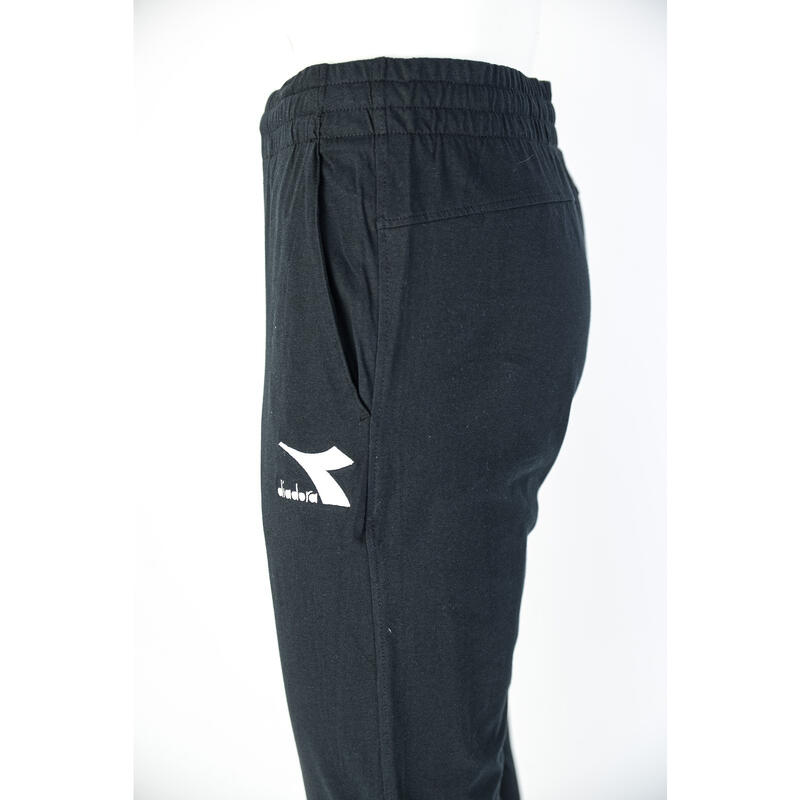 Pantalones Diadora Cuff Light Core, Negro, Hombres