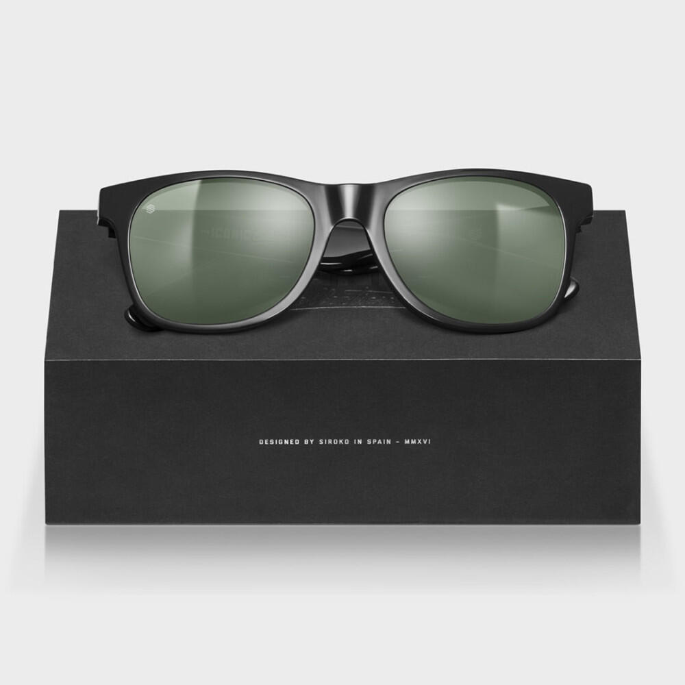 Gafas de sol de acetato reciclado surf Hombre y Mujer Kyoto SIROKO Negro 2/7