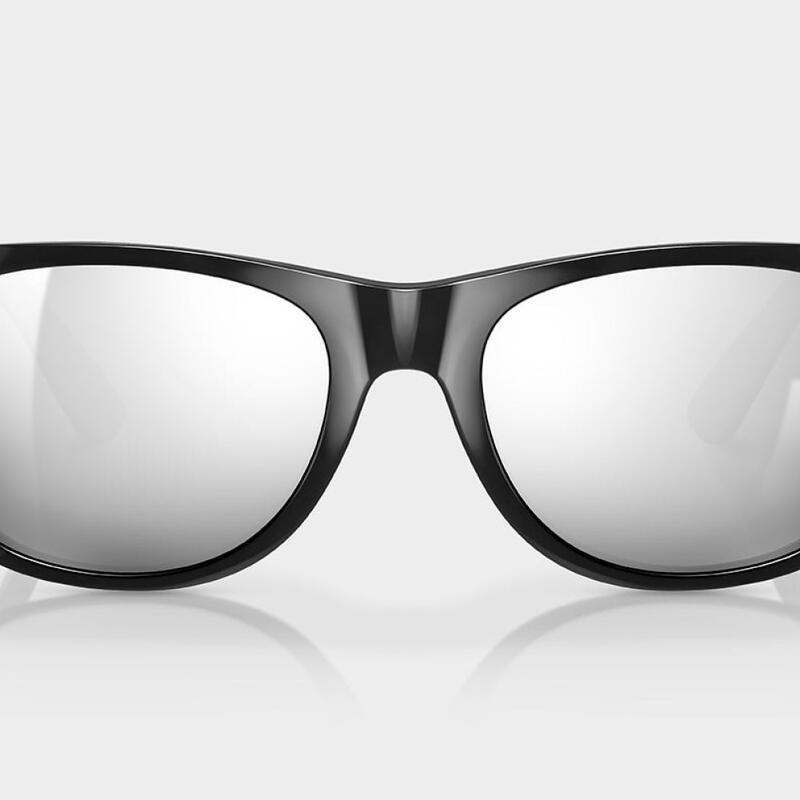 Herren und Damen Surf Sonnenbrille aus recyceltem Acetat Oxford SIROKO Schwarz