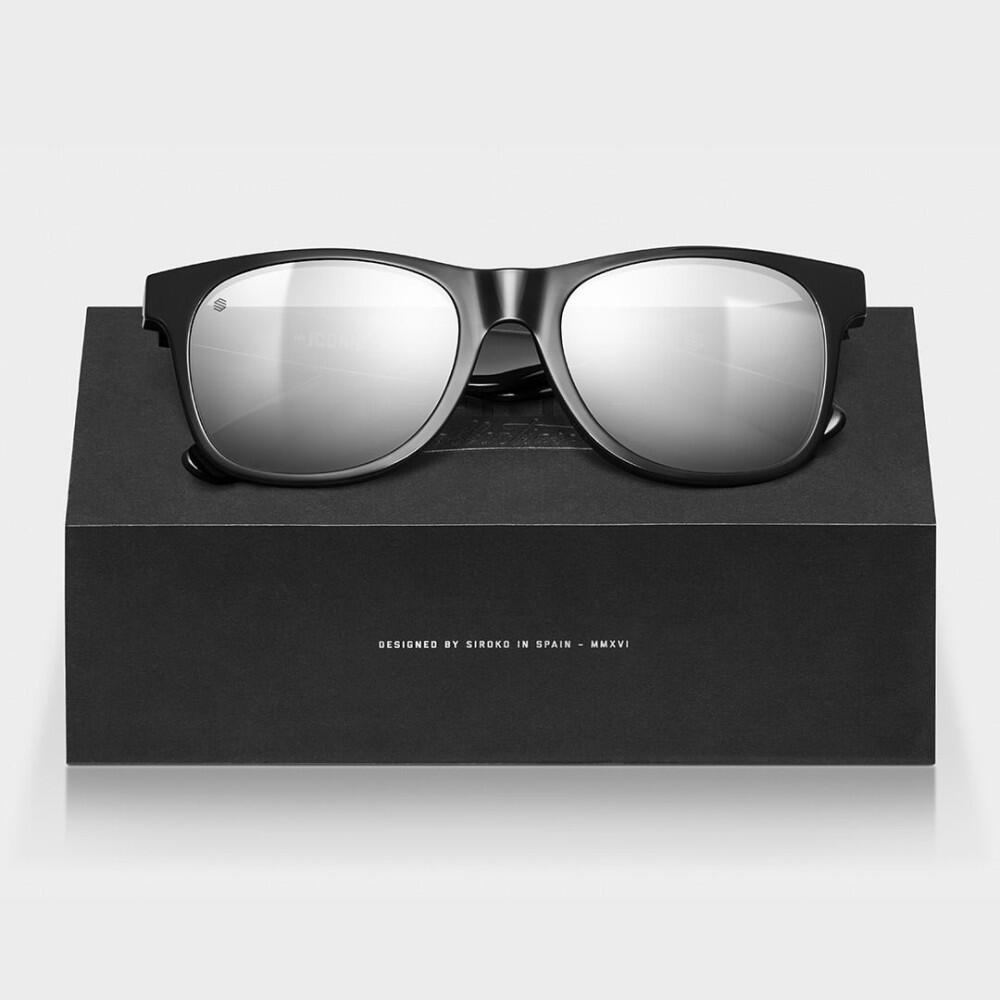 Lunettes de soleil acétate recyclé Surf Homme et Femme Oxford Noir 3/7