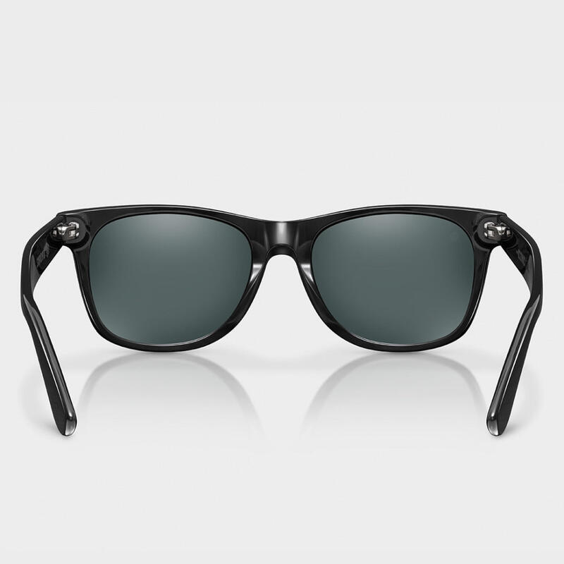 Herren und Damen Surf Sonnenbrille aus recyceltem Acetat Oxford SIROKO Schwarz