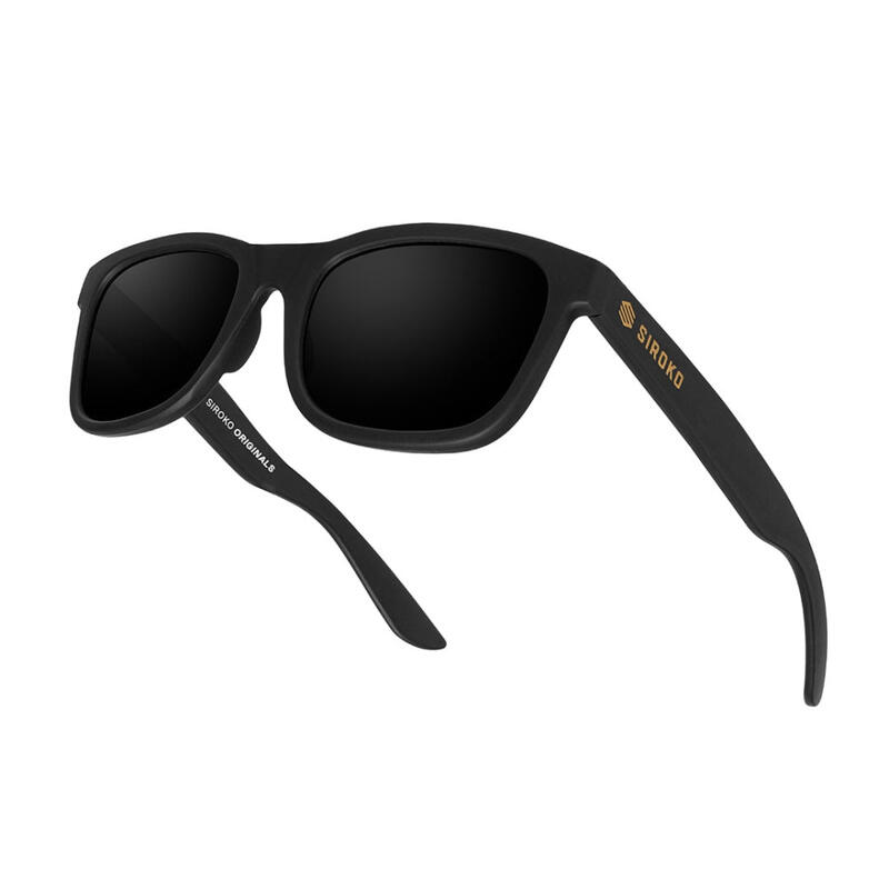 Herren und Damen Surf Originals Sonnenbrille Black SIROKO Schwarz