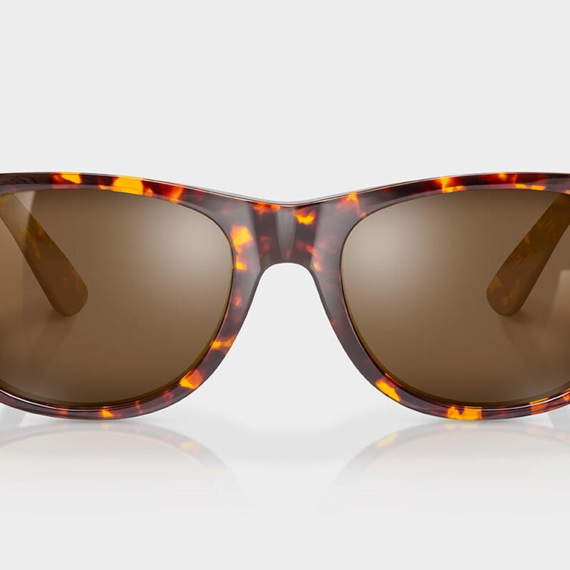 Lunettes de soleil acétate recyclé Surf Homme et Femme Temple Marron