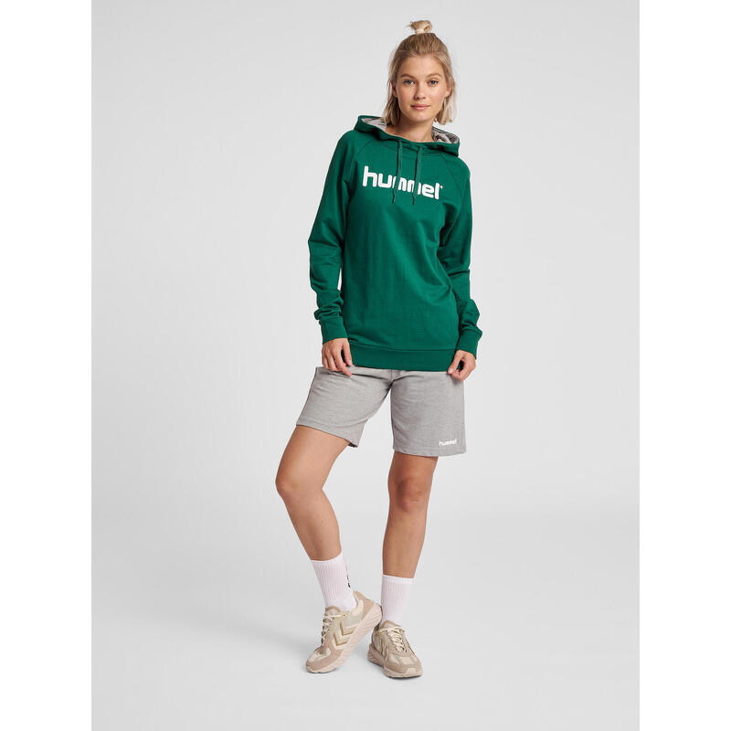 Bluza sportowa z kapturem damska Hummel Go Cotton Logo Hoodie Woman