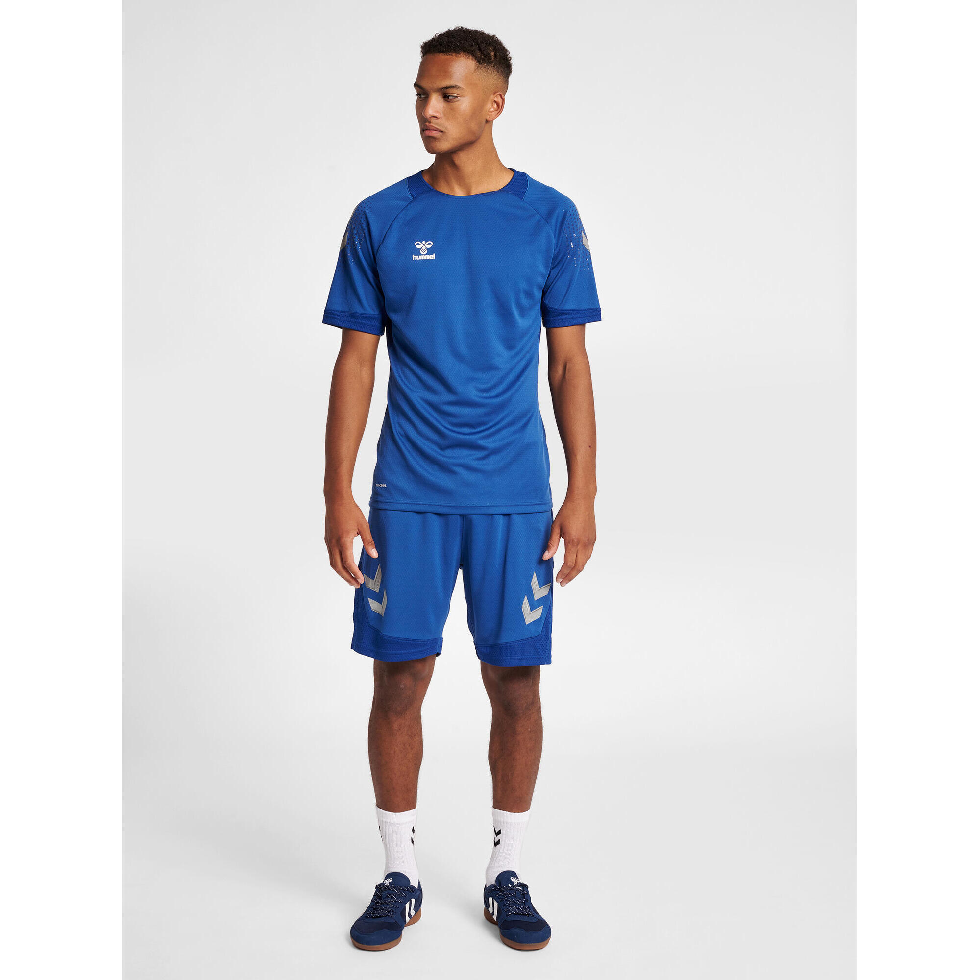 Hummel - Enfiler T-shirt Hmllead Homme Hummel - Maillot Manches Courtes - Bleu - 48 Xl - Decathlon