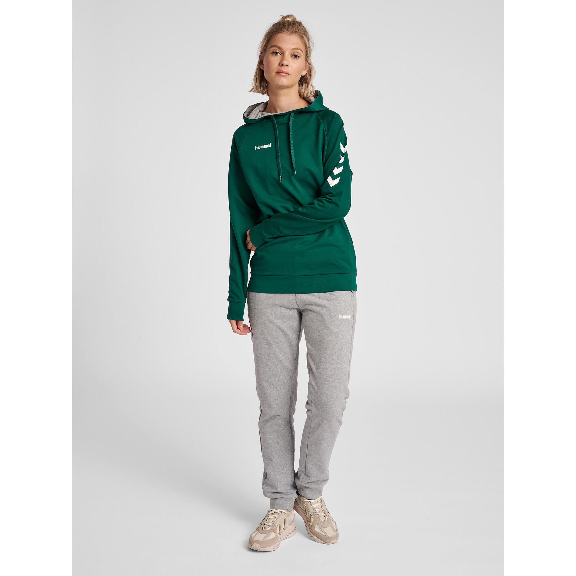 Hummel Felpa con cappuccio da donna in cotone hmlGO