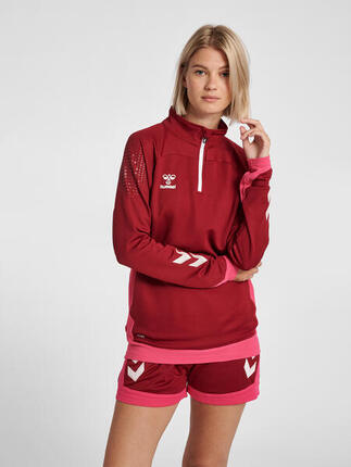 Demie-Fermeture Éclair Zip Sweat-Shirt Hmllead Femme