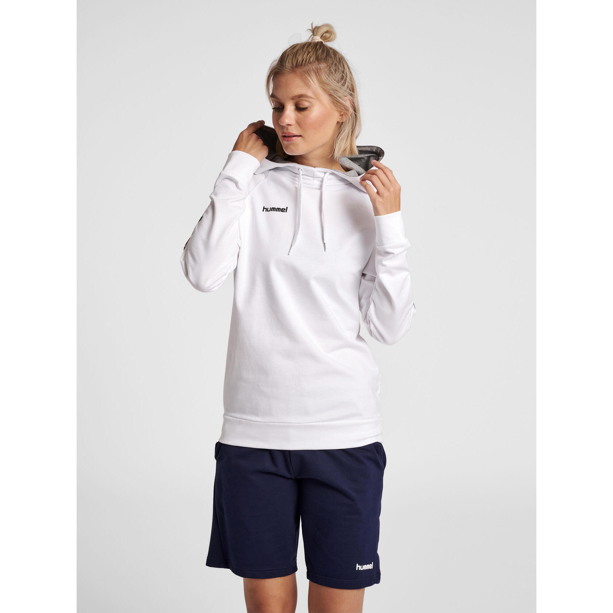 HUMMEL Felpa donna con cappuccio Hummel hmlGO cotton