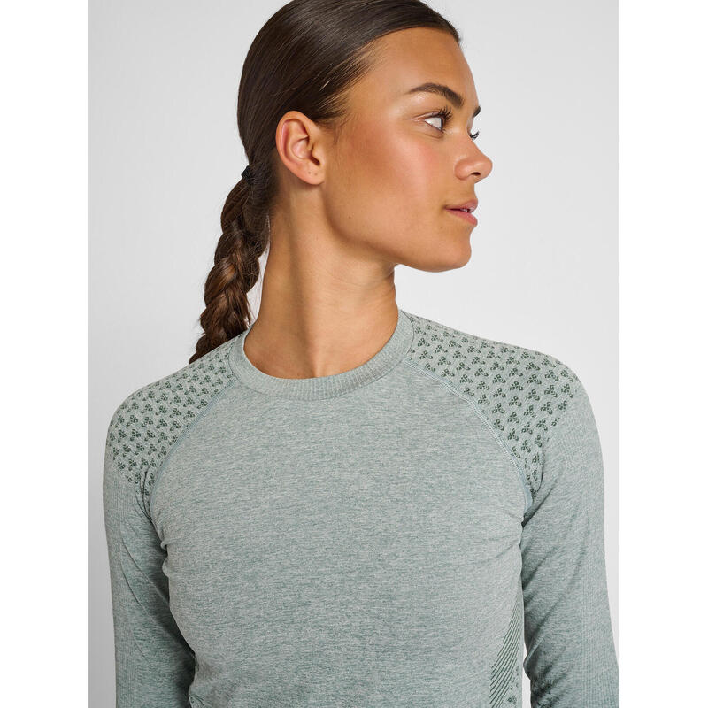 T-Shirt Hmlci Yoga Vrouwelijk Sneldrogend Naadloos Hummel