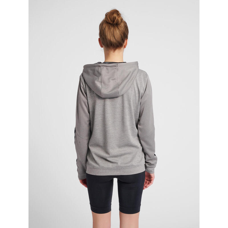 Hmlauthentic Poly Zip Hoodie Woman Sweat À Capuche Femme