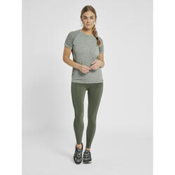 T-Shirt Hmlci Yoga Dames Rekbaar Sneldrogend Naadloos Hummel