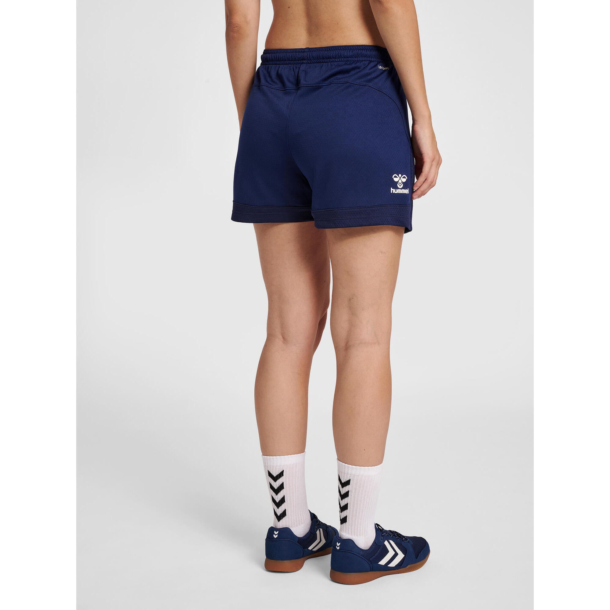 Pantaloncini da donna in poliestere Hummel Lead 3/7