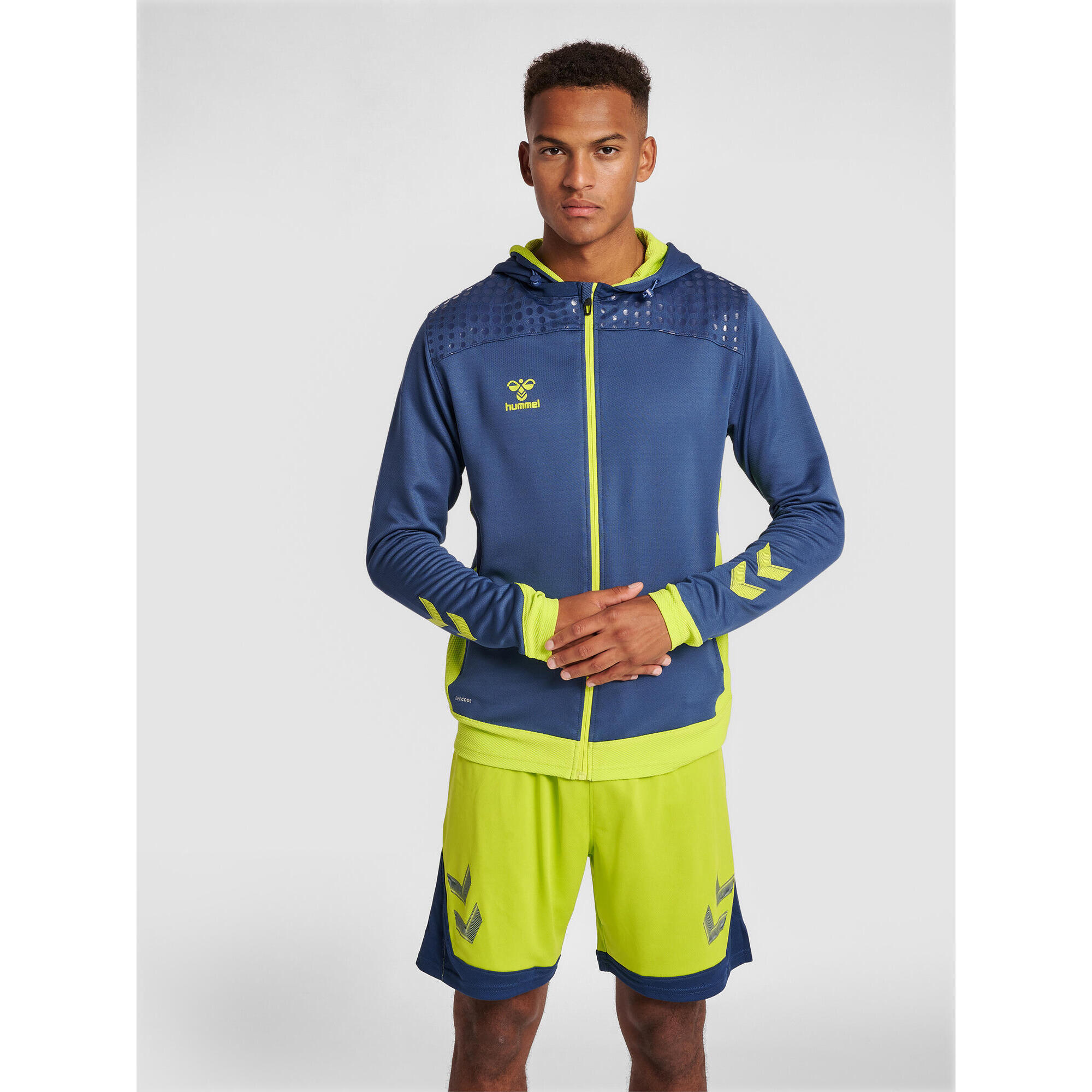 Hummel - Fermeture Éclair Chaussure D'Intérieur Hmllead Homme Hummel - Sweat-shirt - Bleu|gris|vert - 40 M - Decathlon