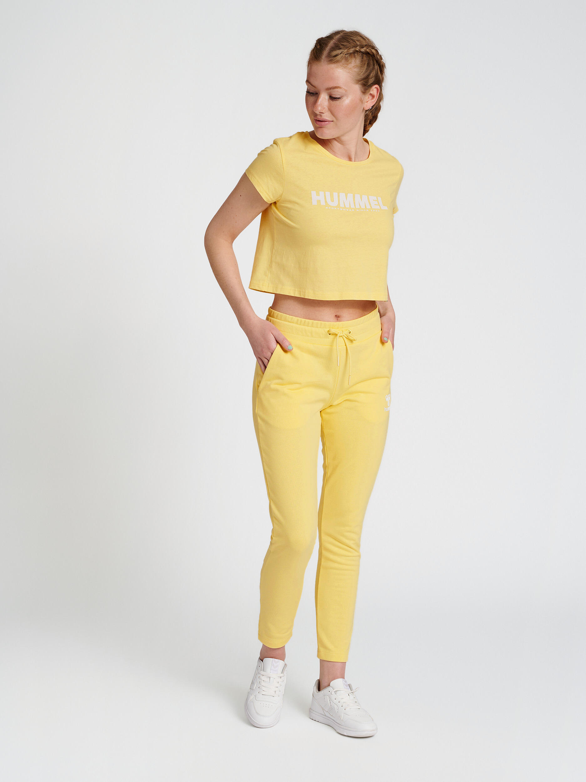 Hummel HmlLEGACY Damen T-Shirt, Cropped, Aus Baumwolljersey