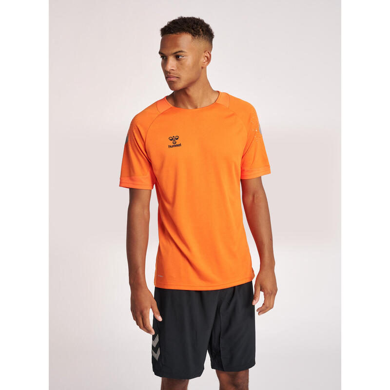 Hmllead S/S Poly Jersey Maillot Manches Courtes Homme
