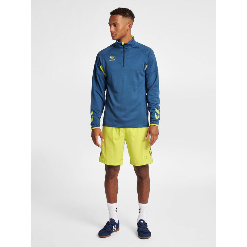 Demie-Fermeture Éclair Zip Sweat-Shirt Hmllead Homme HUMMEL