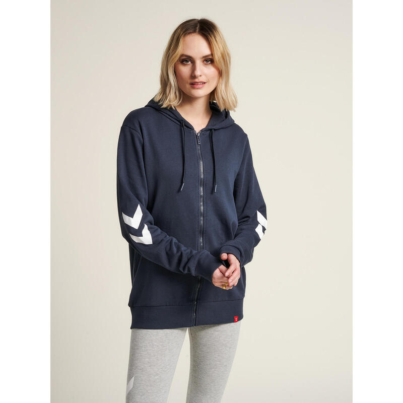 Fermeture Éclair Zip Kapuzenpullover Hmllegacy Adulte HUMMEL