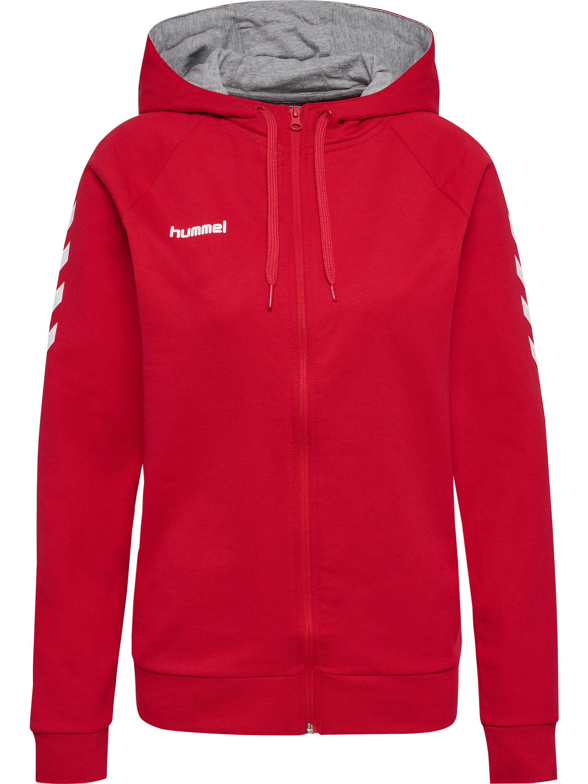 Giacca zip a donna con cappuccio Hummel hmlGO cotton 4/7