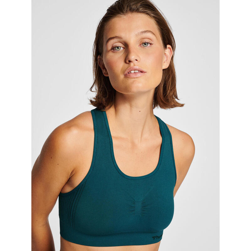 Top Hmlmt Yoga Femme Extensible Respirant Séchage Rapide Sans Couture Hummel