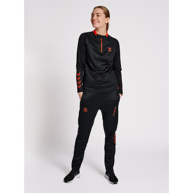 Sweatshirt Mit Kurzem Reißverschluss Damen