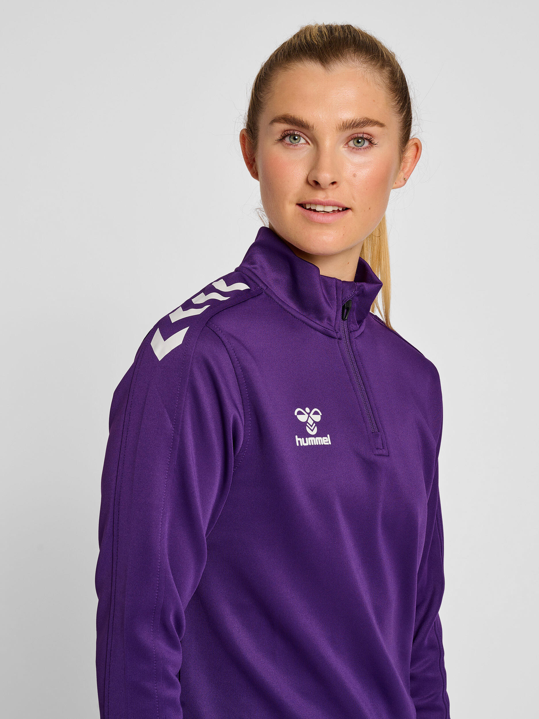 Demie-Fermeture Éclair Zip Sweat-Shirt Hmlcore Femme 4/7