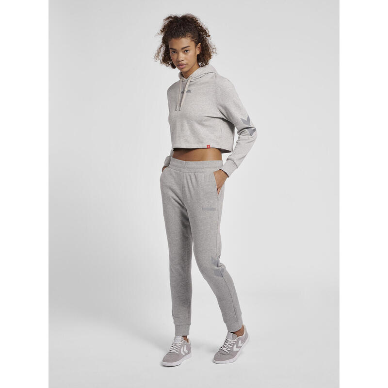 Dames sweatshirt met capuchon Hummel hmllegacy cropped