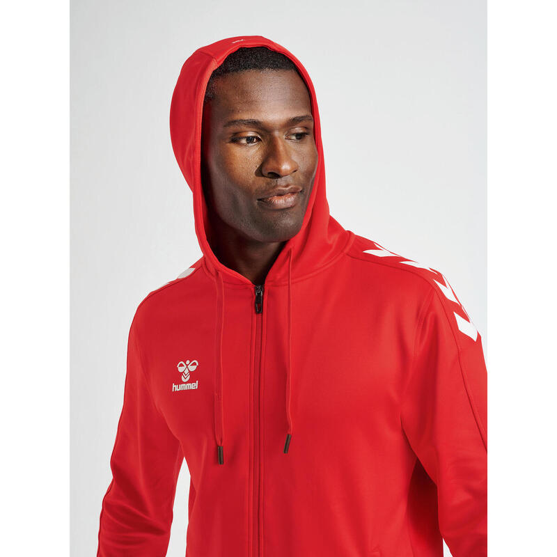 HUMMEL hmlCORE XK POLY ZIP HOOD SWEAT