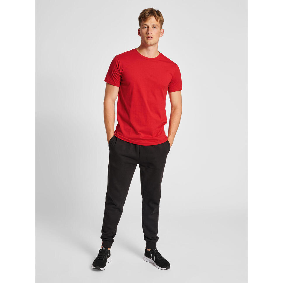 Koszulka bawełniana sportowa Hummel Red Basic T-shirt
